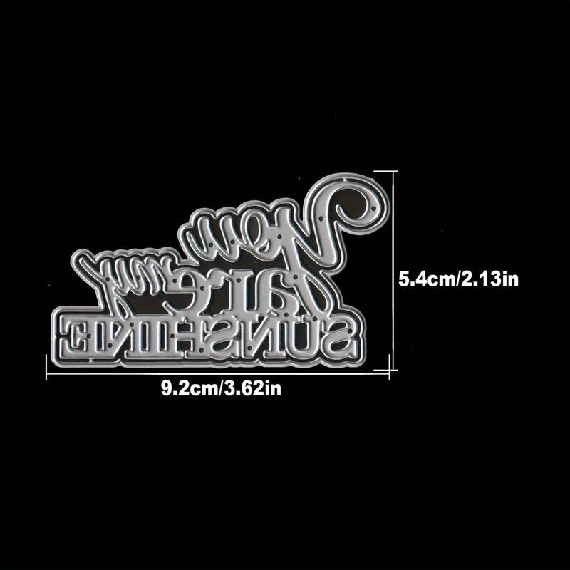 LZBRDY You are My Sunshine Wishes Words Embossing Metal Cutting Dies for Card Making and Scrapbooking, Arts Crafts Birthday Thanksgiving Christmas Craft Die Cuts Stencil - Image 2